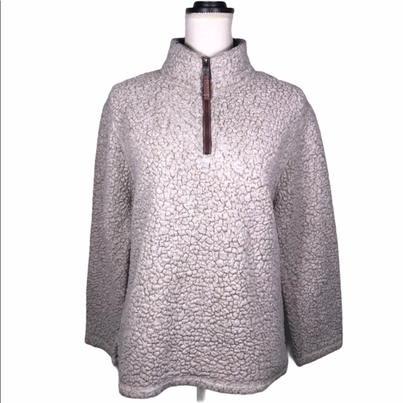 TRUE Grit Quarter Zip Sherpa Fleece Pullover - Picture 1 of 12